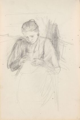 Woman sewing