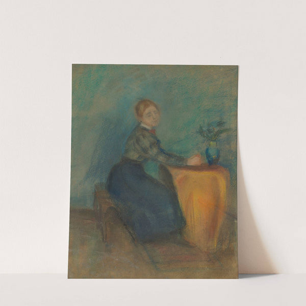 Woman sitting at a chart (1892) by Olga Boznanska