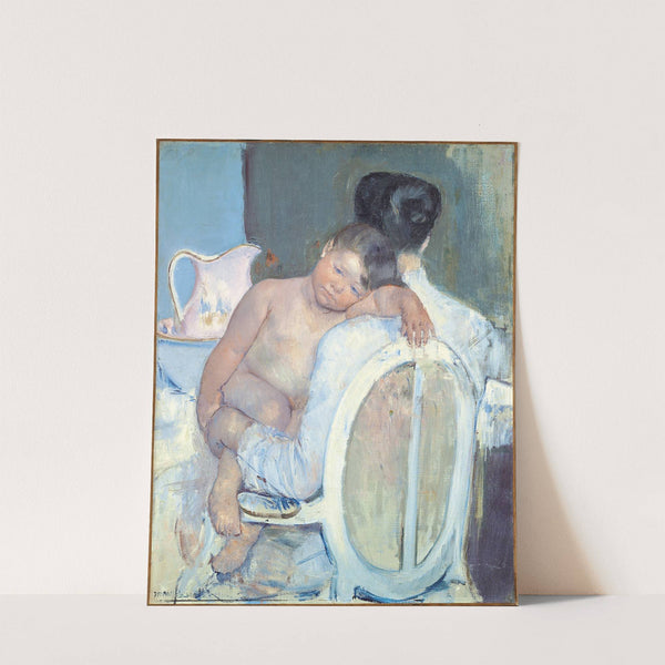 Woman Sitting with a Child in Her Arms by Mary Cassatt
