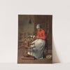 Woman Spinning by Jean-François Millet