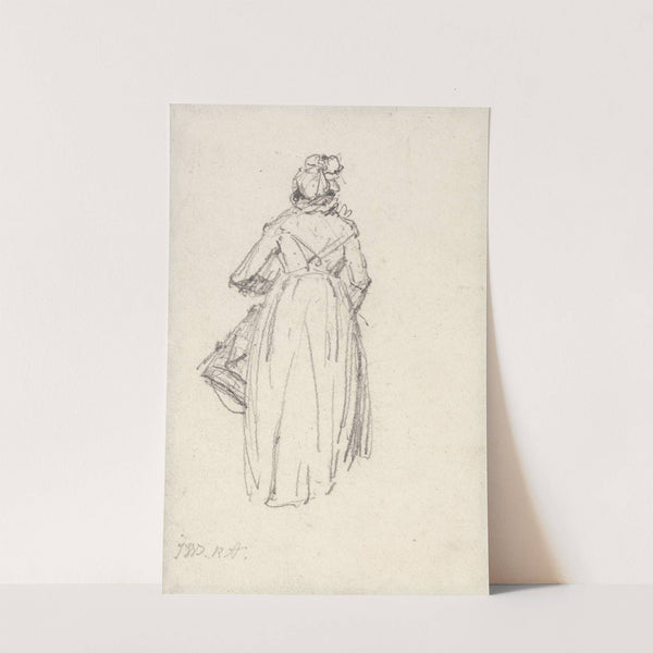 Woman Standing, Seen from the Back by James Ward