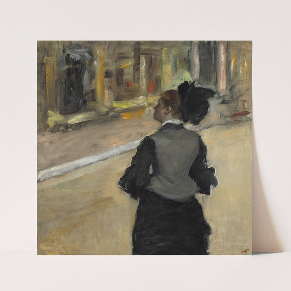 Woman Viewed from Behind (Visit to a Museum) by Edgar Degas