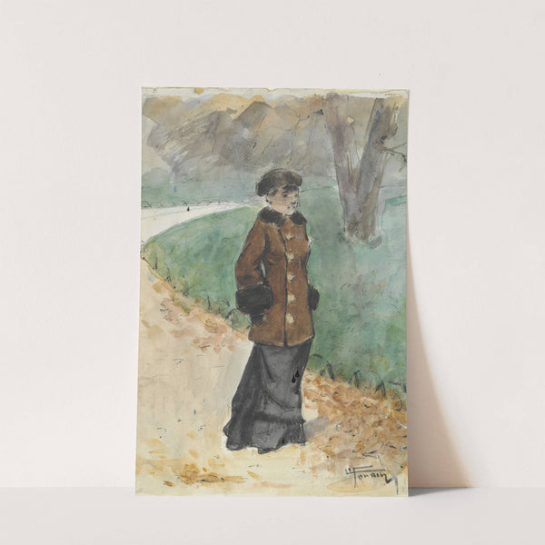 Woman Walking (late 19th–early 20th century) by Jean-Louis Forain