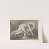 Woman Washing Linen in a Stream by Georges William Thornley