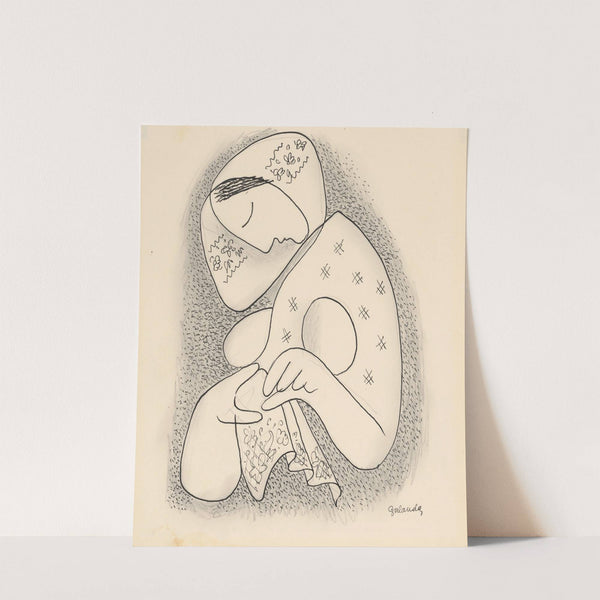 Woman Wearing Babushka by Mikuláš Galanda