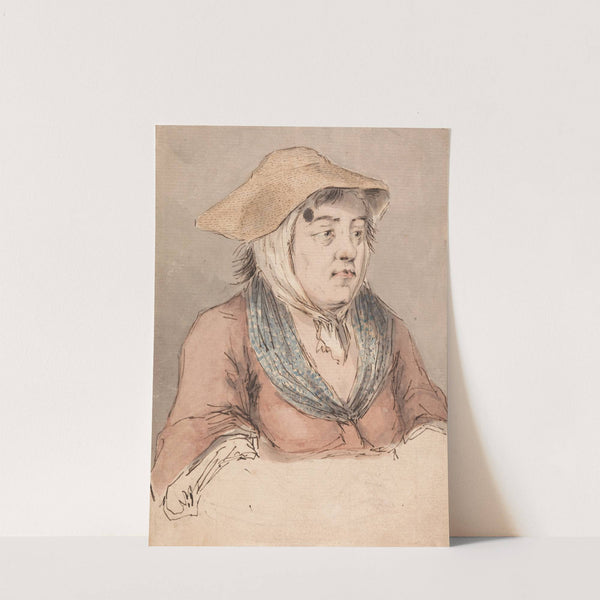 Woman with a Blue Smock by Louis Philippe Boitard