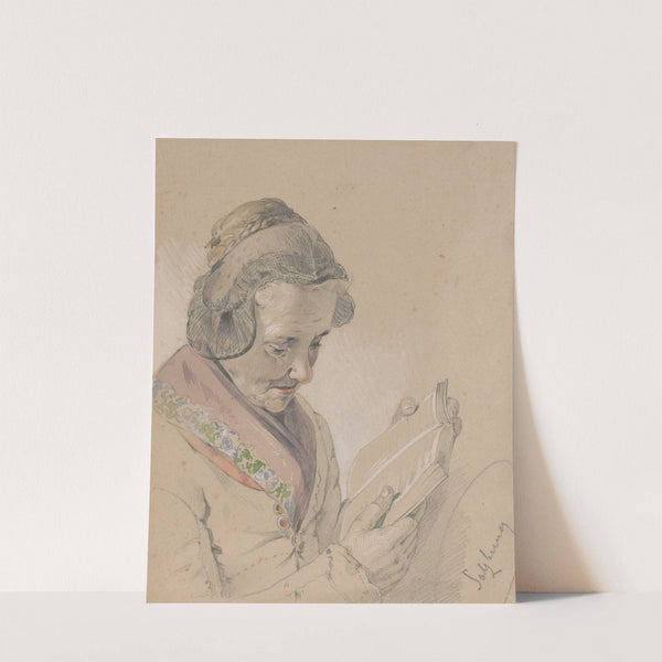 Woman with a Book by Friedrich Carl von Scheidlin