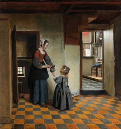 Woman with a Child in a Pantry (c. 1656 - c. 1660)