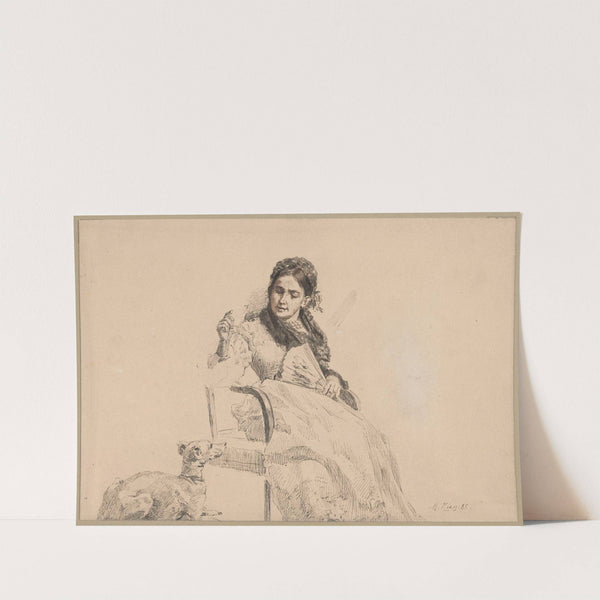 Woman with a Dog (1885) by Maria Klass-Kazanowska