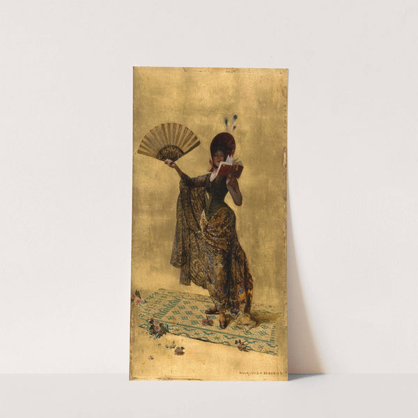 Woman with a Fan Reading by Pinckney Marcius-Simons