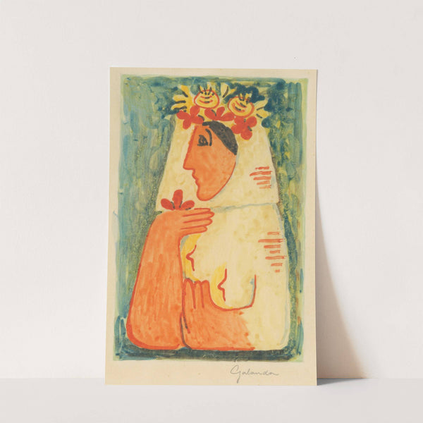 Woman with a Garland by Mikuláš Galanda