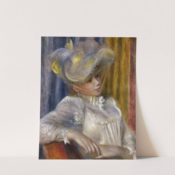 Woman with a Hat by Pierre-Auguste Renoir