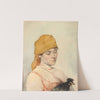 Woman with a hen (before 1885) by Julian Falat