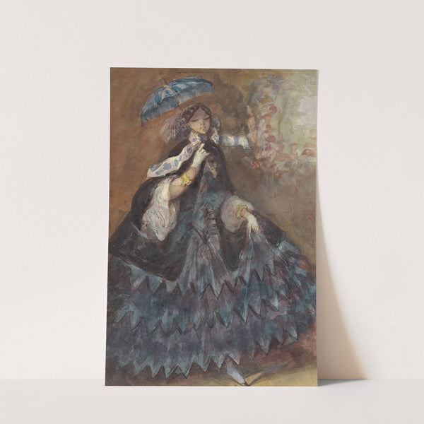 Woman with a Parasol by Constantin Guys