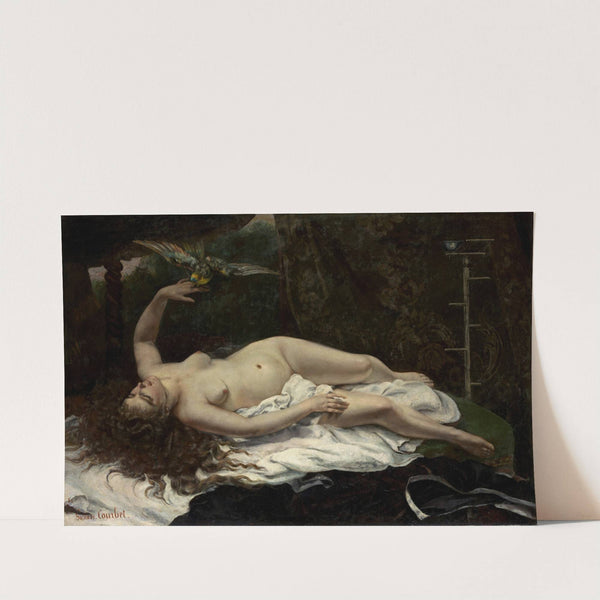 Woman with a Parrot (1866) by Gustave Courbet