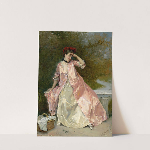 Woman With A Picnic Basket by Raimundo de Madrazo y Garreta