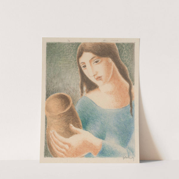 Woman With A Vase by Mikuláš Galanda