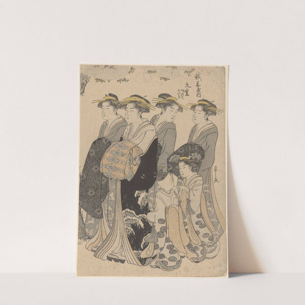 Woman with Attendants (late 18th century – ca. 1806) by Kitagawa Utamaro