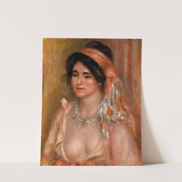 Woman with Black Hair (Jeune femme avec cheveux noirs, buste) by Pierre-Auguste Renoir