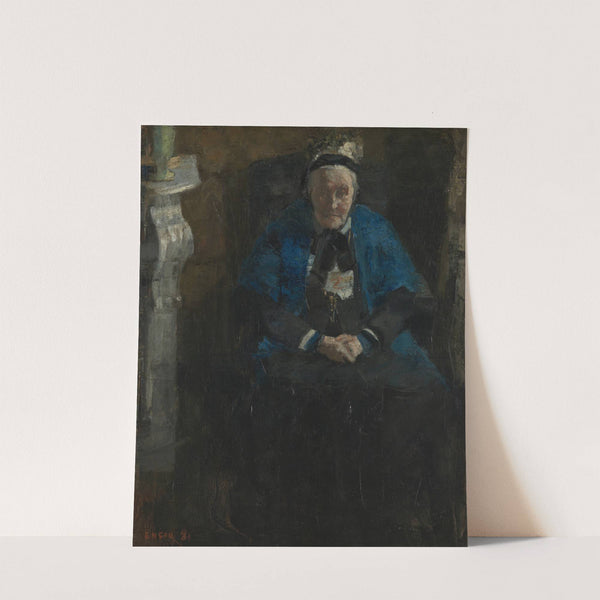 Woman with Blue Shawl by James Ensor