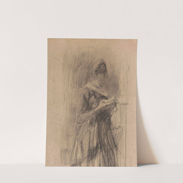 Woman with Book by Jakob Smits