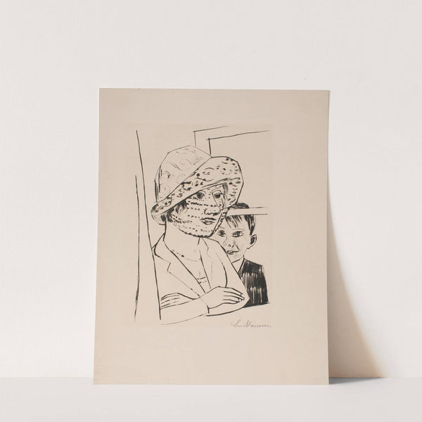 Woman with Boy (1923) by Max Beckmann