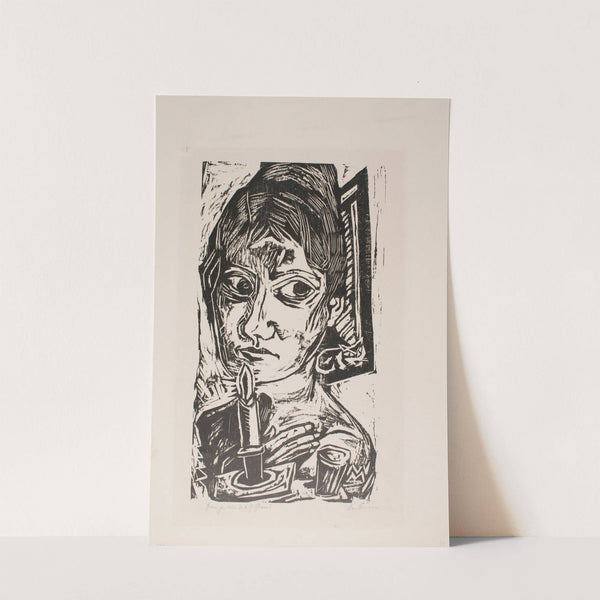 Woman with Candle (1920) by Max Beckmann