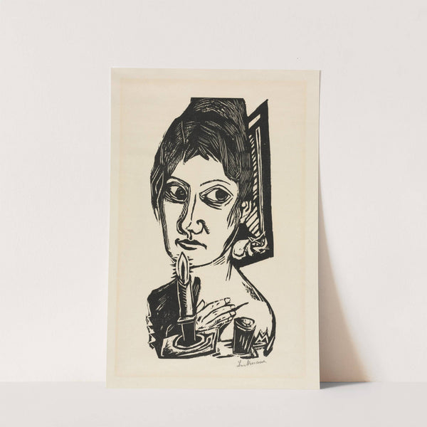Woman with Candle (1920) by Max Beckmann