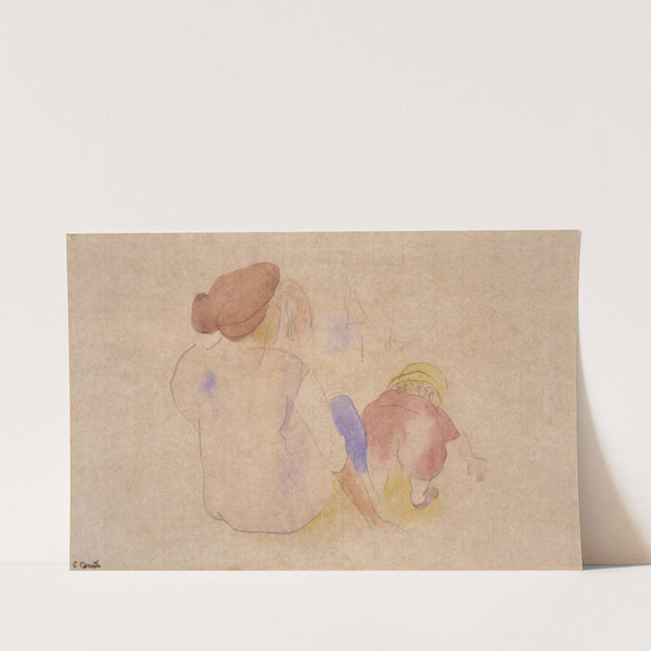 Woman with Child in Red Suit (ca. 1916) by Charles Demuth