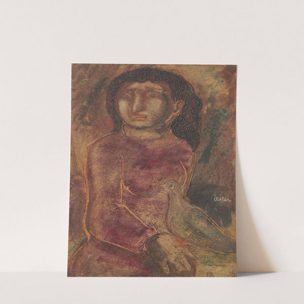 Woman with Dove by Jankel Adler