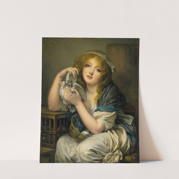 Woman with Doves by Jean-Baptiste Greuze