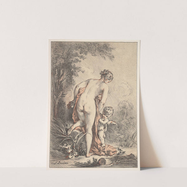 Woman With Drapery and a Putto (1881) by Georges William Thornley
