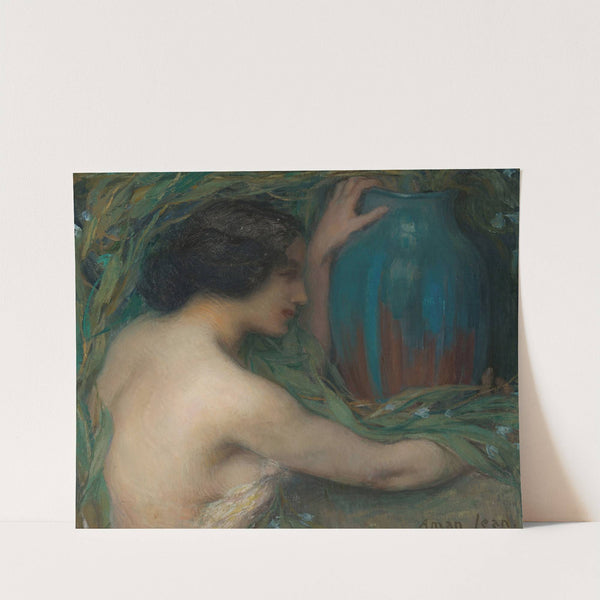 Woman With Eucalyptus by Edmond Francois Aman-Jean