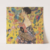 Woman with fan by Gustav Klimt
