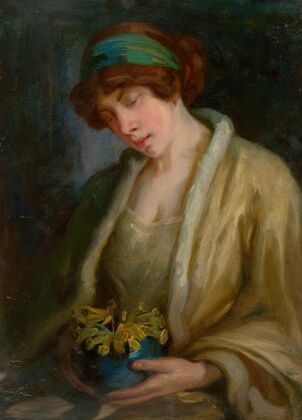 Woman with Flowers