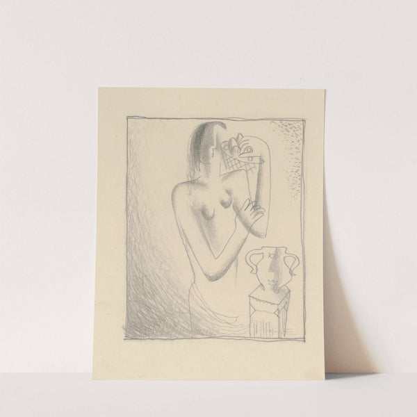 Woman with Fruit Basket on her Shoulder by Mikuláš Galanda