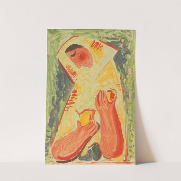 Woman with fruits by Mikuláš Galanda