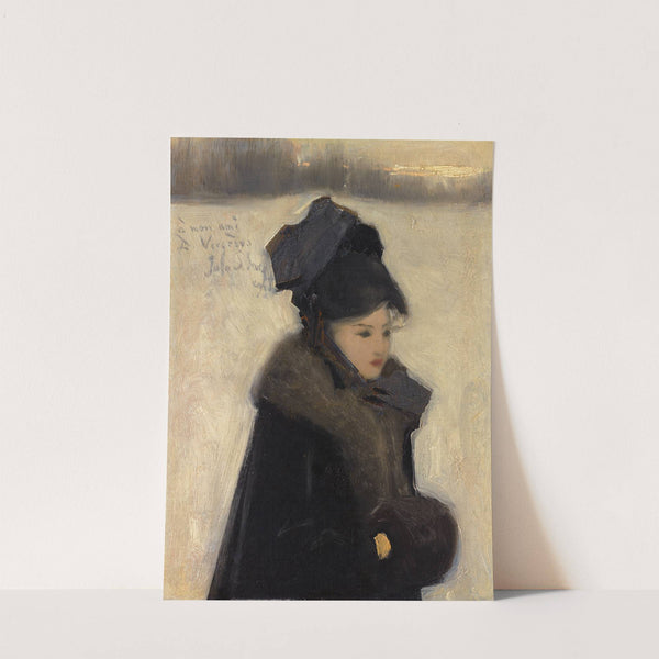 WOMAN WITH FURS by John Singer Sargent