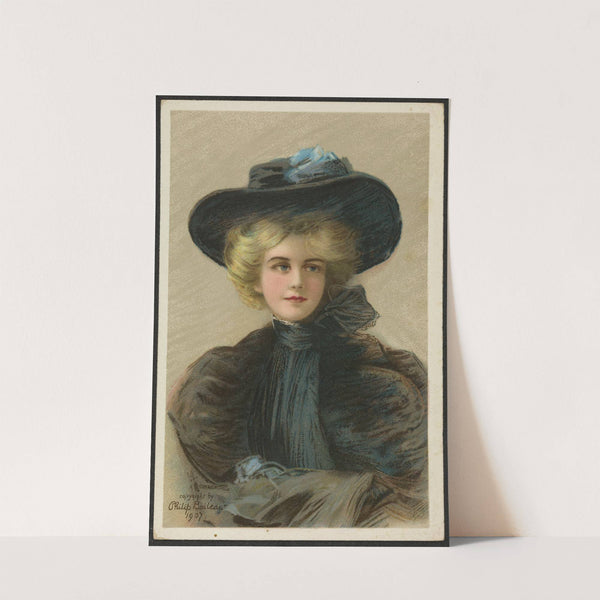 Woman with hat by Philip Boileau