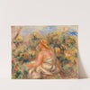 Woman with Hat in a Landscape (Femme avec chapeau dans un paysage) by Pierre-Auguste Renoir
