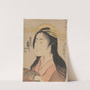 Woman with Headdress and Muff (late 18th century – ca. 1806) by Kitagawa Utamaro