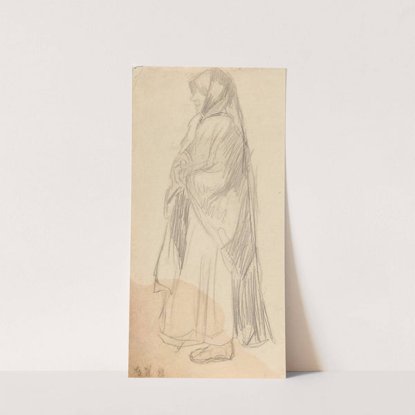 Woman with Headscarf by Gustav Wentzel