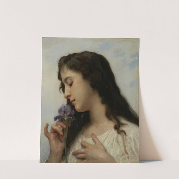 Woman with Iris (1895) by William Bouguereau