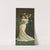 Woman with lace dress arranging yellow roses in a vase by Anonymous