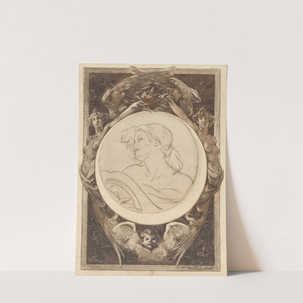 Woman with Lyre by Anonymous