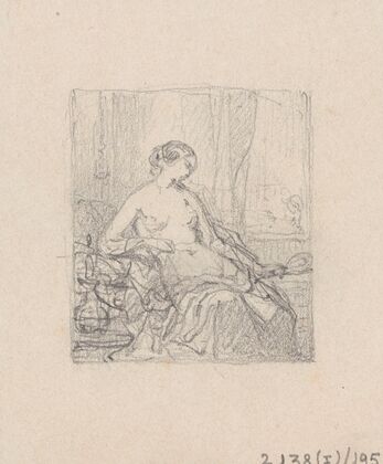 Woman with mirror
