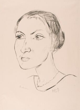 Woman with Necklace (Frau Parcus) (1921)