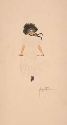 Woman with parasol and black hat (1908) — size preview