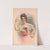 Woman with pink rose in hair wearing pink dress with red roses on the front (1901) by Gray Litho. Co