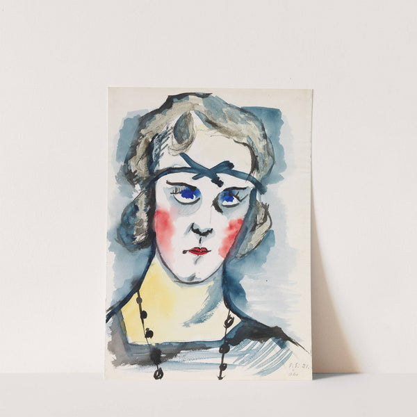 Woman With Red Cheeks by Sulho Sipilä